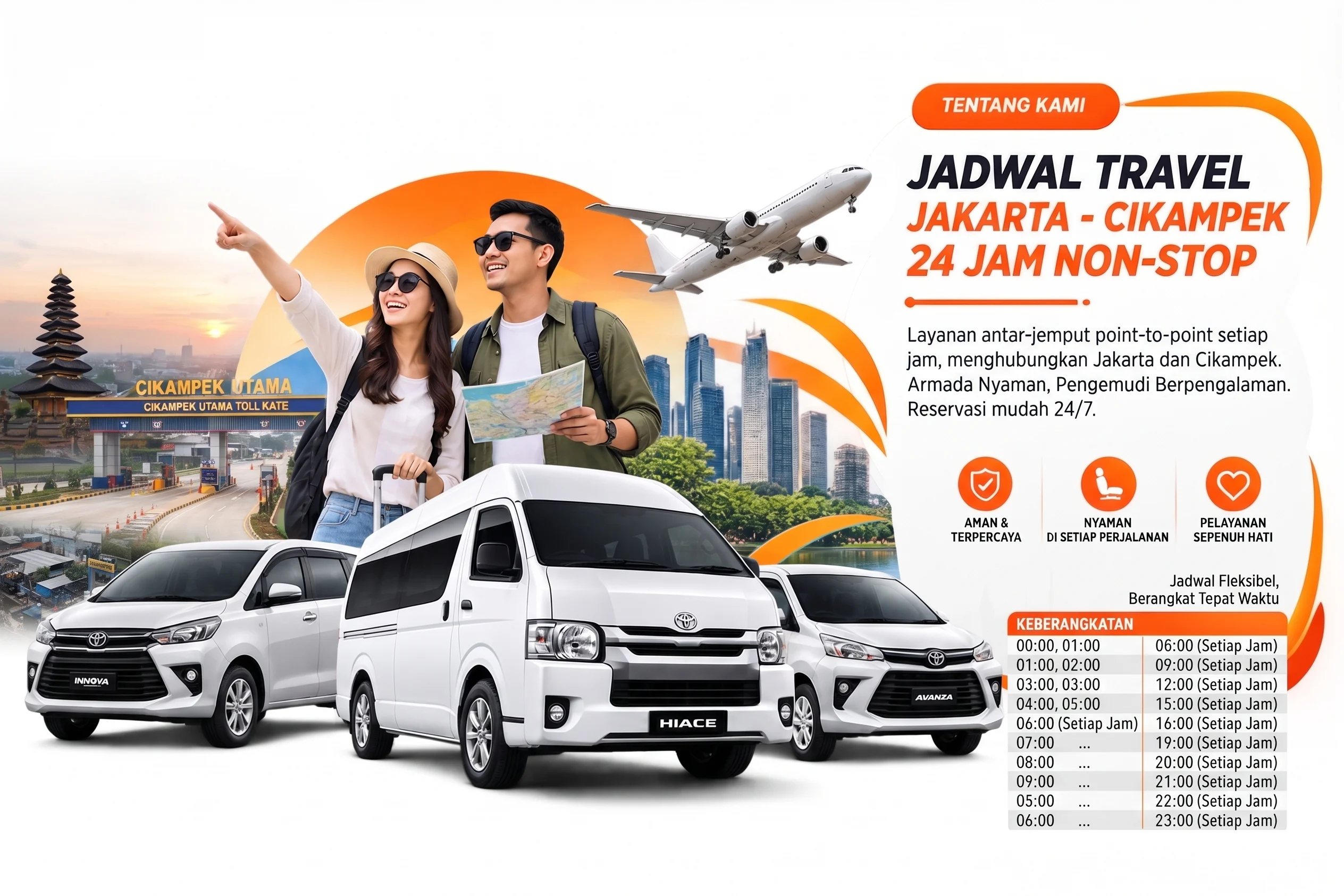 Pentingnya kepastian jadwal travel jakarta cikampek 24 jam untuk efisiensi waktu komuter