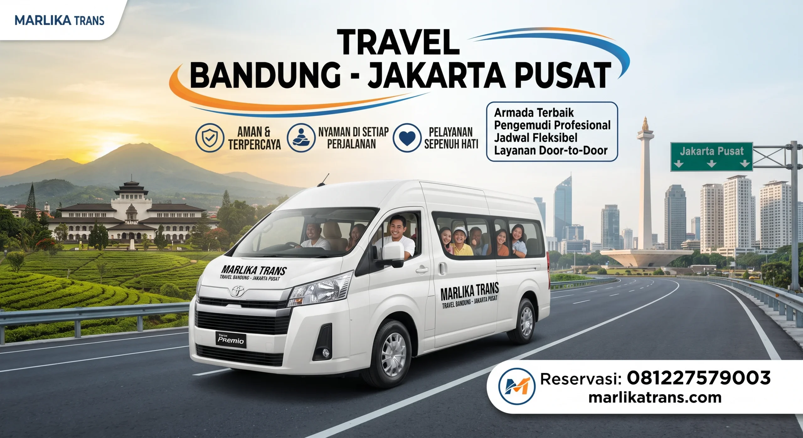 Armada Premium Travel Bandung Jakarta Pusat Marlika Trans