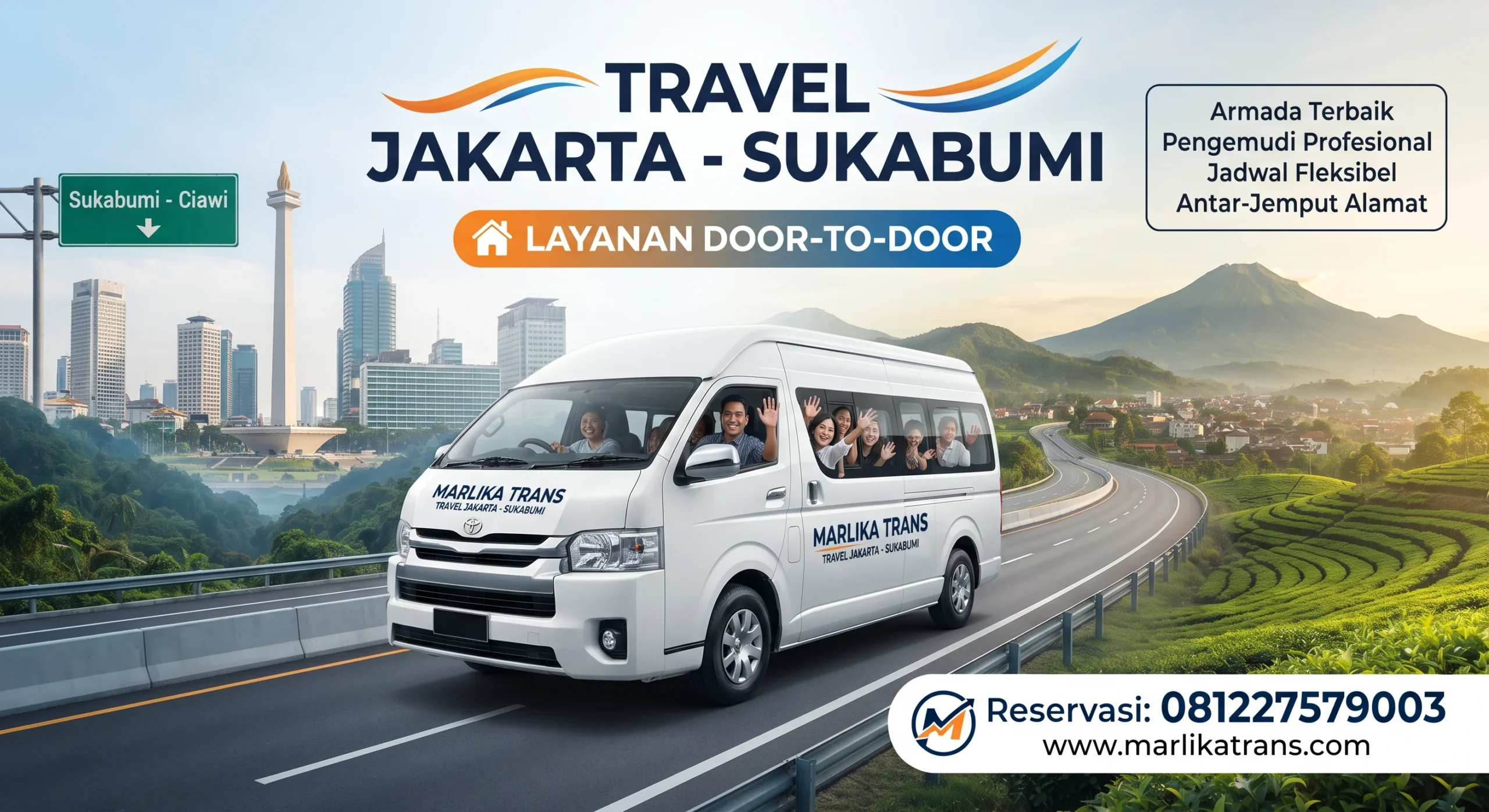 Armada Eksekutif Travel Jakarta Sukabumi Marlika Trans