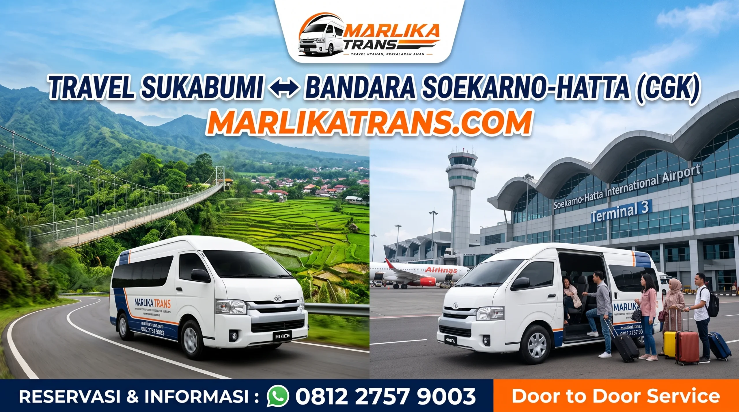 Travel Sukabumi Bandara Soetta oleh Marlika Trans