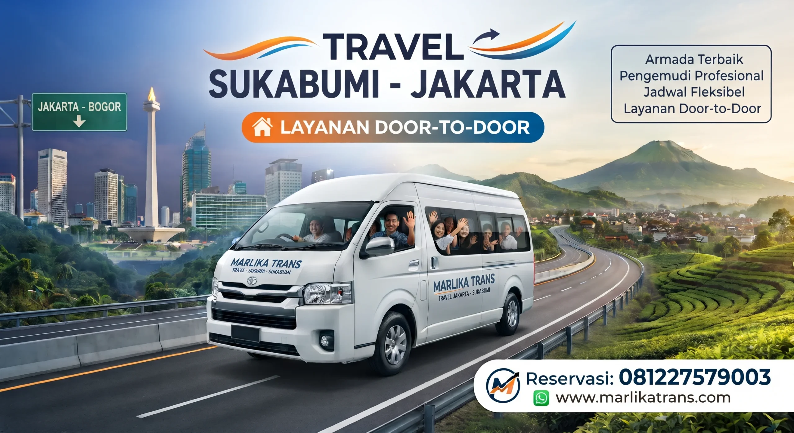 Armada Travel Sukabumi Jakarta Marlika Trans