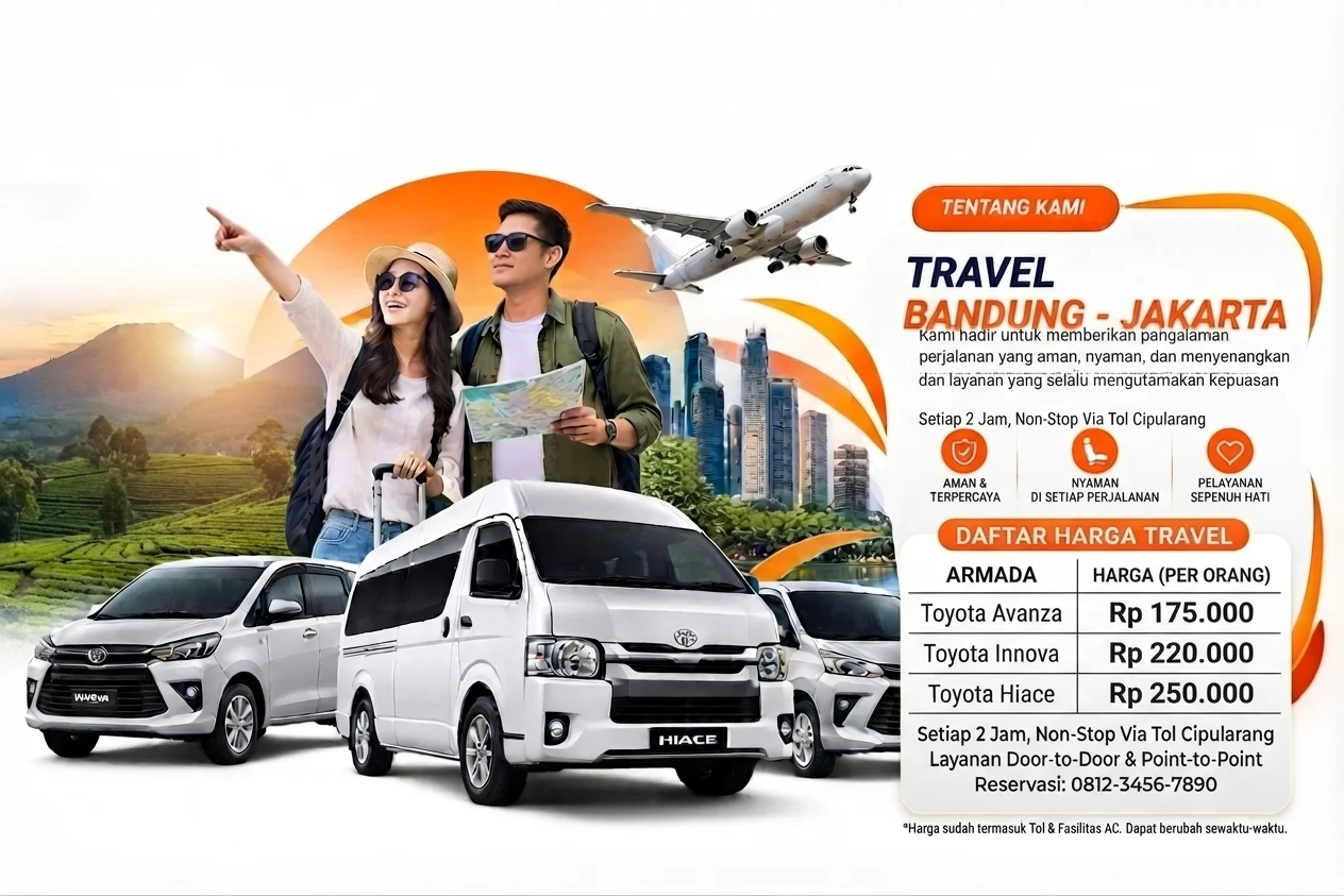 Menghitung rincian harga travel bandung jakarta yang transparan tanpa biaya siluman