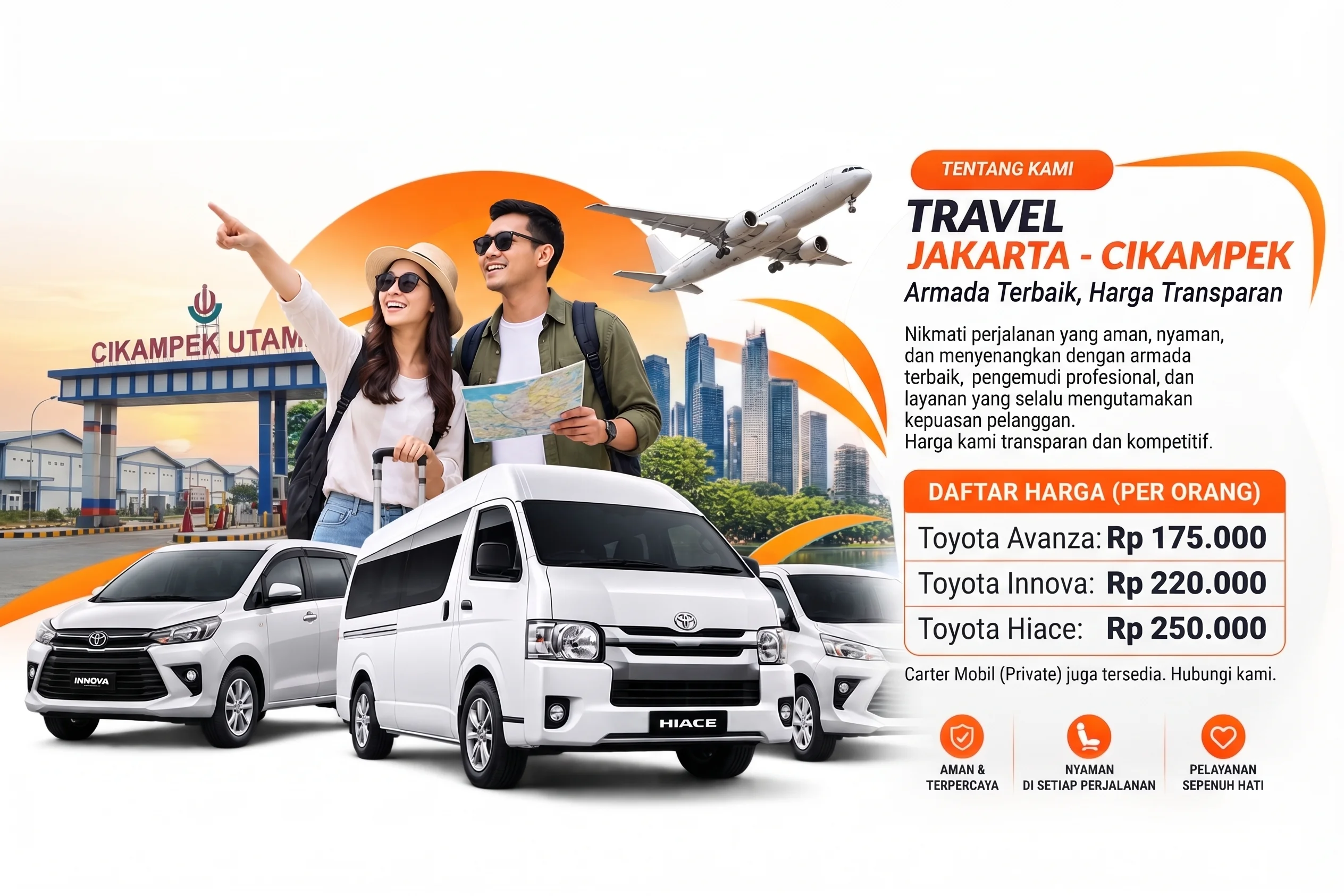 Pengemudi profesional siap mengantar penumpang dengan perhitungan harga travel jakarta cikampek yang ekonomis