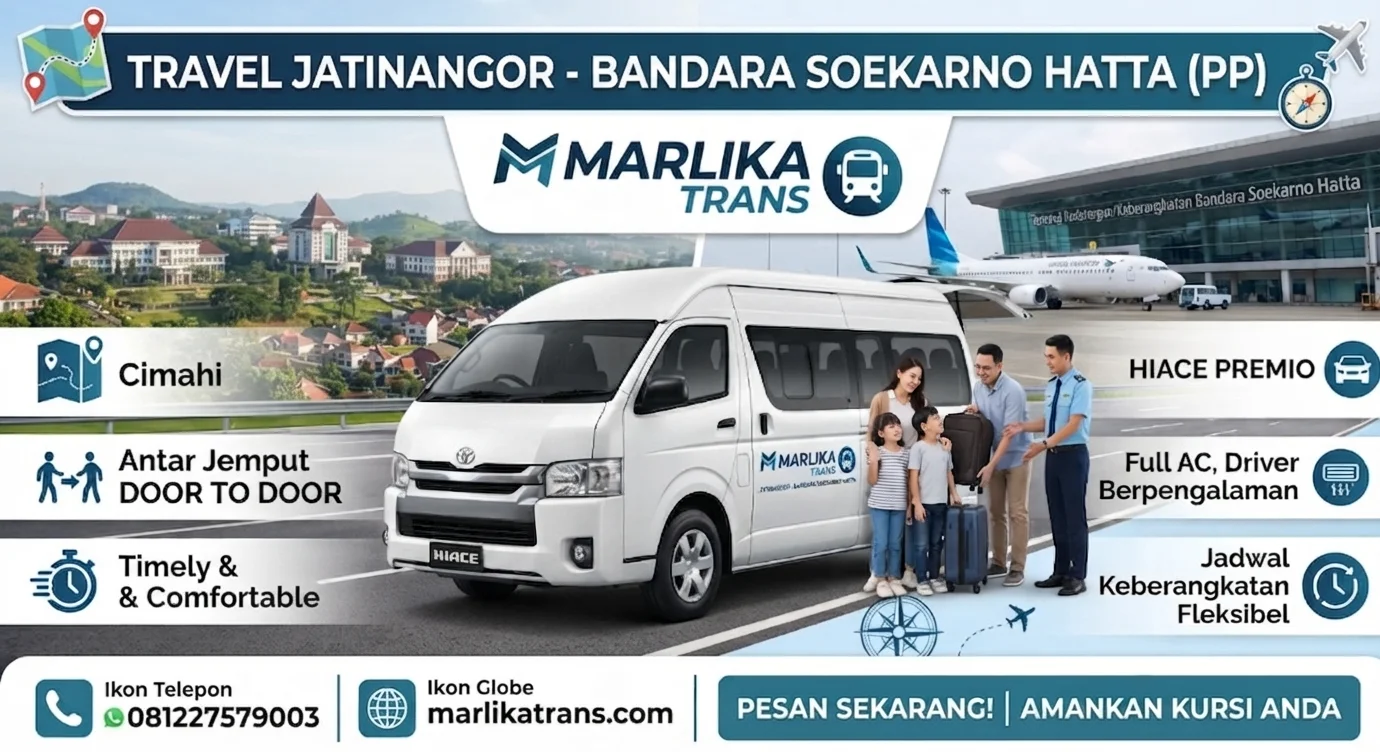 Layanan travel antar jemput door to door dari kosan jatinangor ke bandara soekarno hatta
