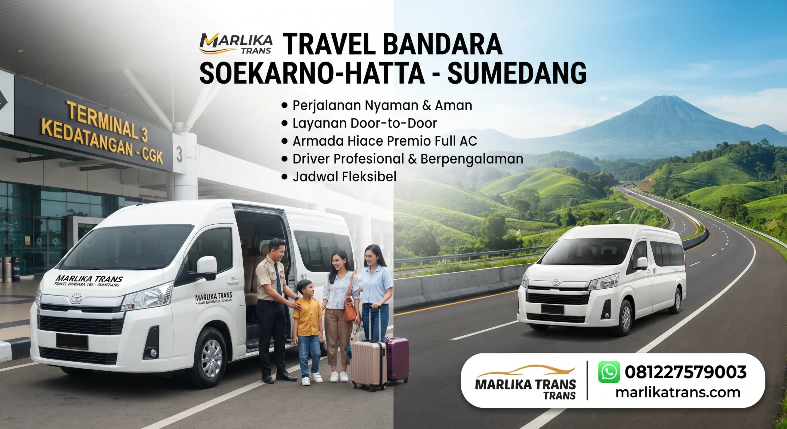 Travel Bandara Soekarno Hatta Sumedang Door to Door Garansi Tepat Waktu