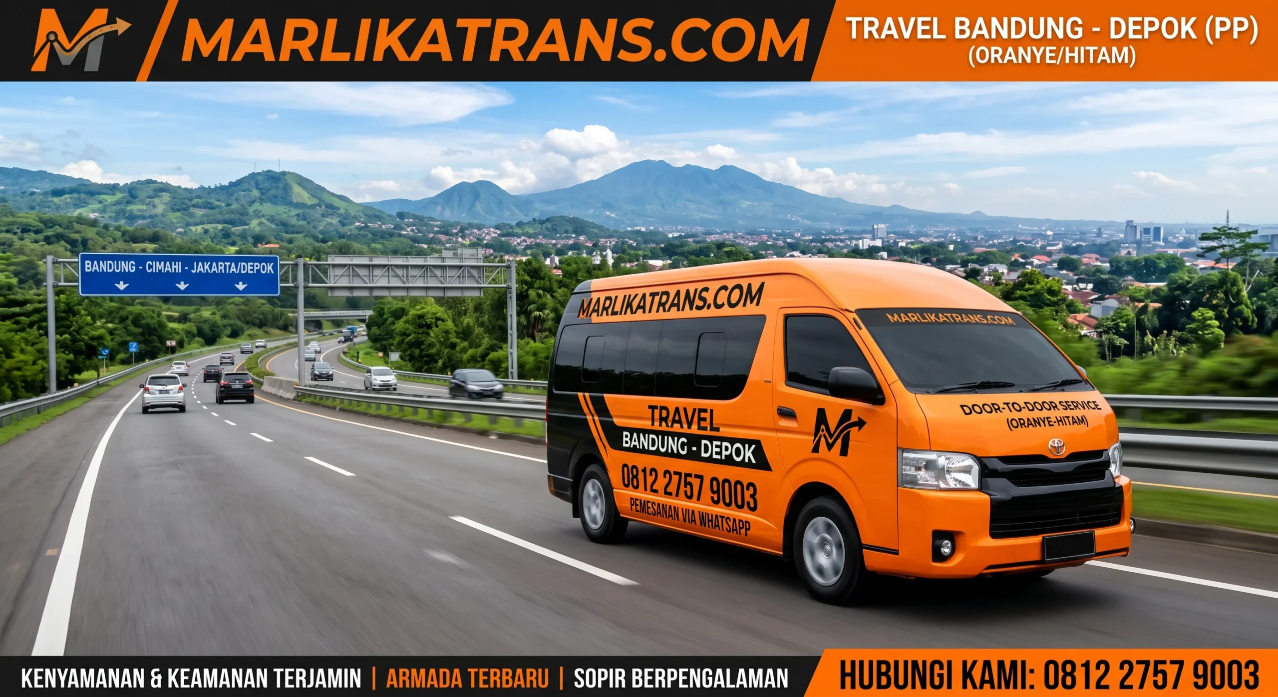 Armada Travel Bandung Depok melayani antar jemput penumpang oleh Marlika Trans