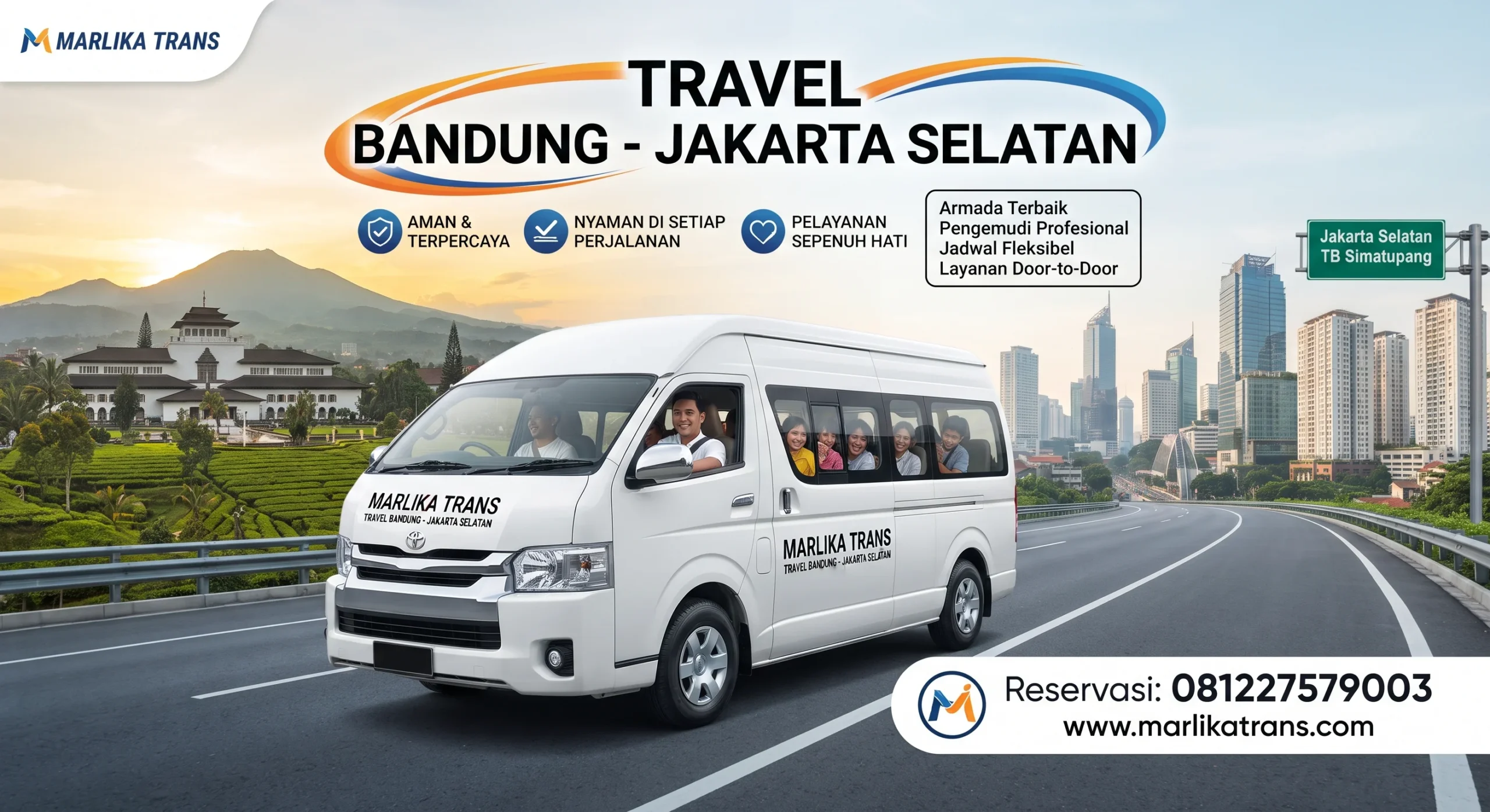 Layanan Armada Travel Eksekutif Bandung Jakarta Selatan - Marlika Trans