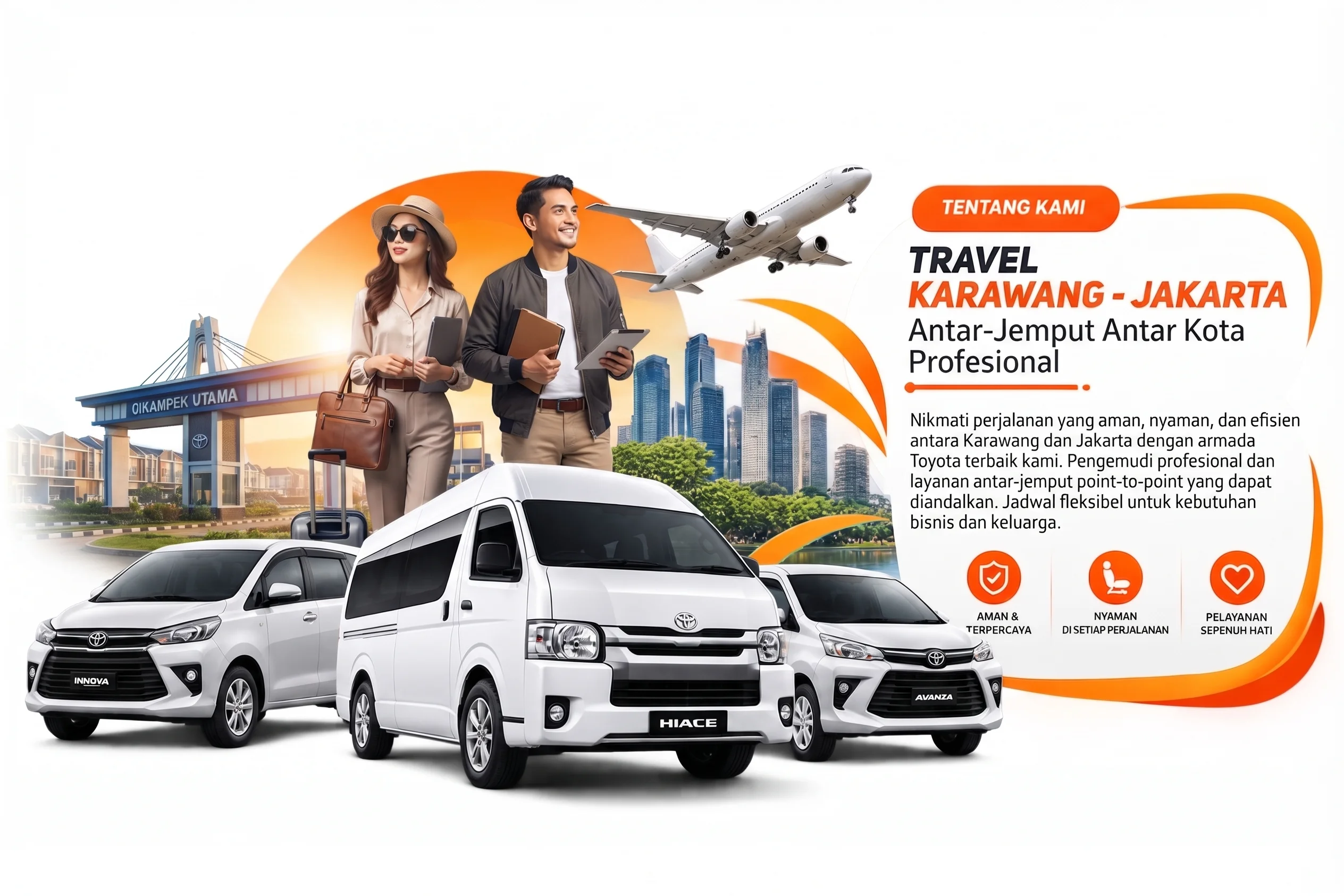 Layanan travel karawang jakarta dengan mobil penumpang eksekutif yang bersih dan nyaman