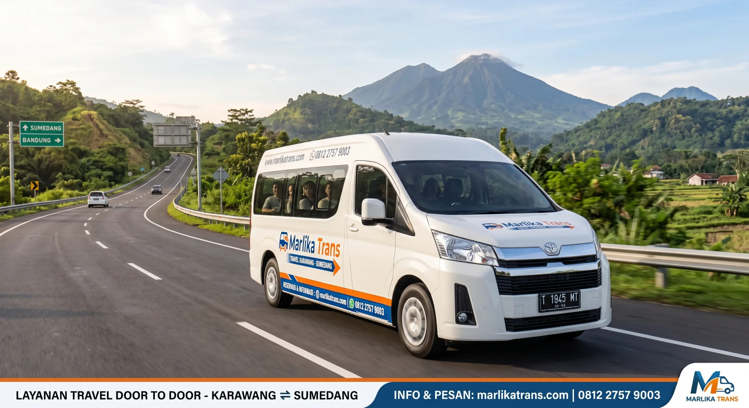 Armada Keberangkatan Travel Cimahi Karawang Door to Door Marlika Trans