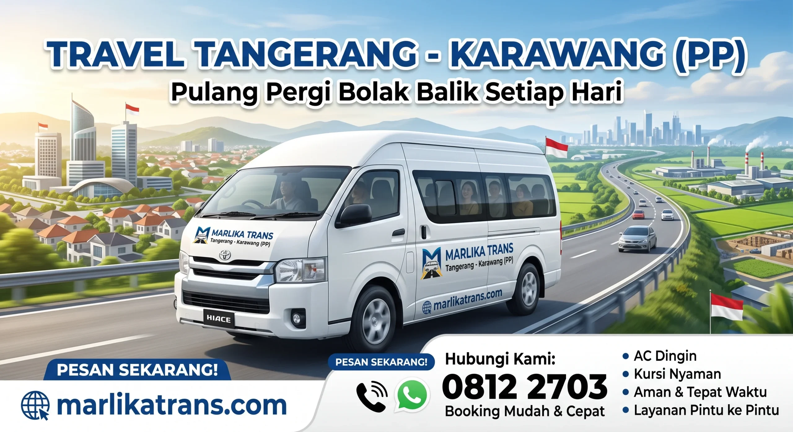 Armada travel rute Tangerang Karawang
